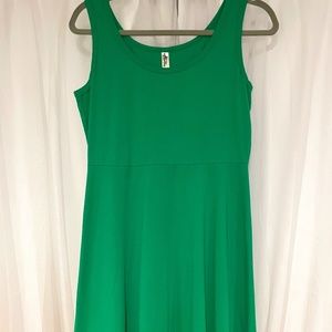 HEROU green tank dress Sz M